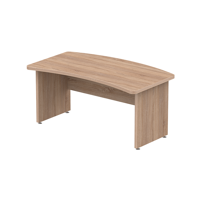 Стол руководителя с двойным радиусом 160×94 см. Серия офисной мебели Ergo (Эрго).