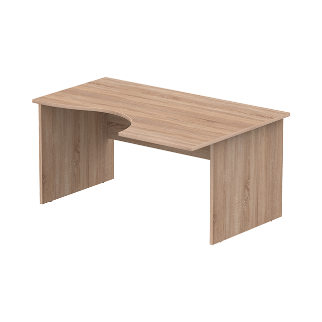 Стол эргономичный правый 160×110 см. Серия мебели для офиса Ergo (Эрго)