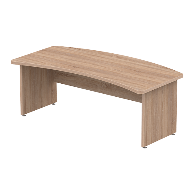 Стол руководителя с двойным радиусом 200×105см. Серия офисной мебели Ergo (Эрго).