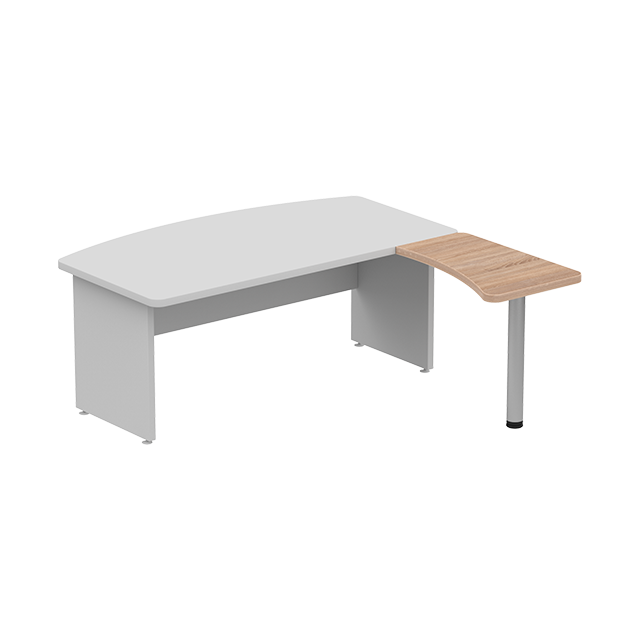 Приставной элемент правый для прямого стола 91×56 см. Серия офисной мебели Ergo (Эрго).