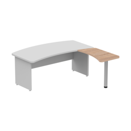 Приставной элемент правый для стола с радиусом 99×56 см. Серия офисной мебели Ergo (Эрго).