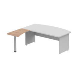 Приставной элемент левый для прямого стола 91×56 см. Серия офисной мебели Ergo (Эрго).