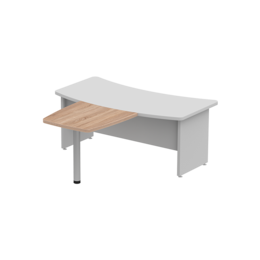 Брифинг для стола с внешним радиусом 80×84 см. Серия офисной мебели Ergo (Эрго).
